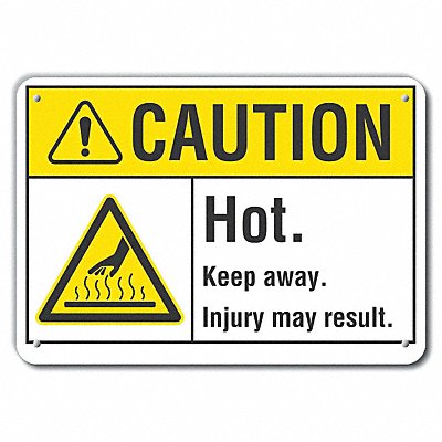 Caution Sign 14 W 10 H 0.055 Thick