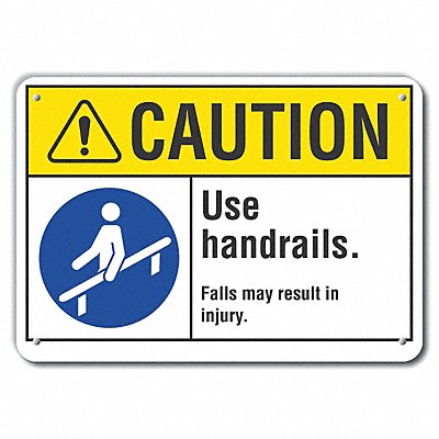 Caution Sign 14 W 10 H 0.055 Thick