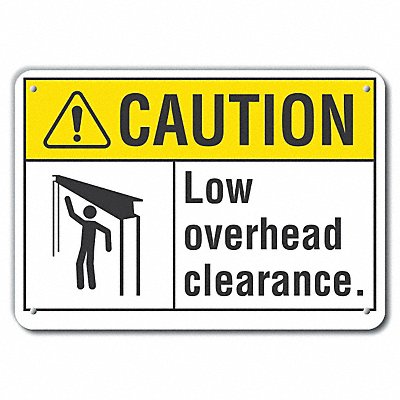 Caution Sign 14 W 10 H 0.055 Thick