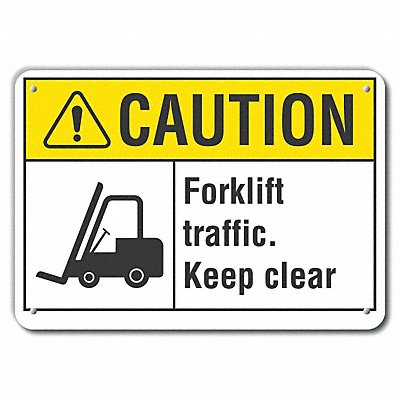 Caution Sign 14 W 10 H 0.055 Thick