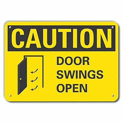 Caution Sign 14 W 10 H 0.055 Thick