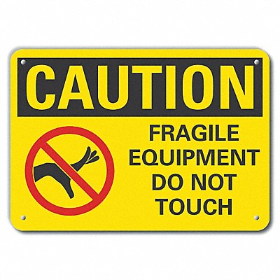 Caution Sign 14 W 10 H 0.055 Thick
