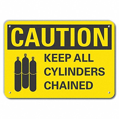 Caution Sign 14 W 10 H 0.055 Thick