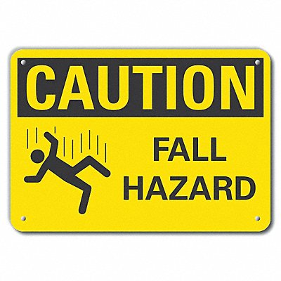 Caution Sign 14 W 10 H 0.055 Thick