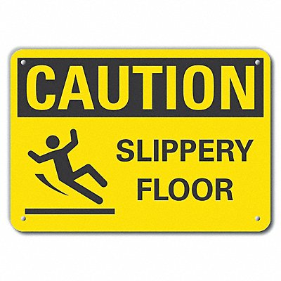 Caution Sign 14 W 10 H 0.055 Thick