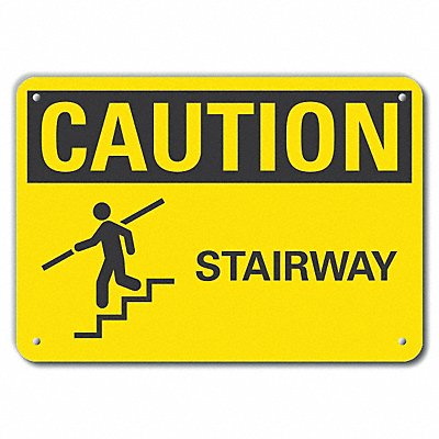 Caution Sign 14 W 10 H 0.055 Thick