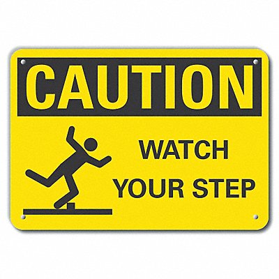 Caution Sign 14 W 10 H 0.055 Thick