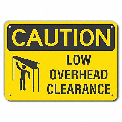 Caution Sign 14 W 10 H 0.055 Thick