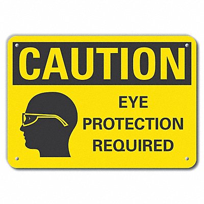 Caution Sign 14 W 10 H 0.055 Thick