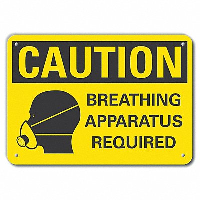 Caution Sign 14 W 10 H 0.055 Thick