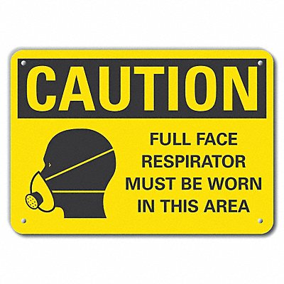 Caution Sign 14 W 10 H 0.055 Thick