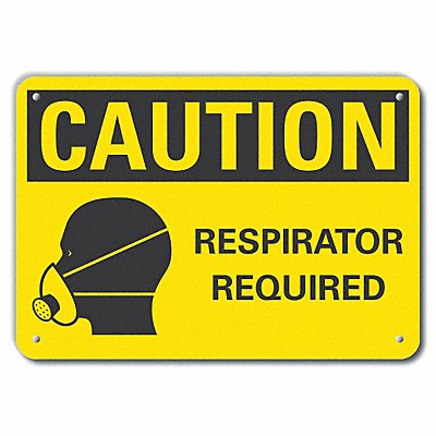 Caution Sign 14 W 10 H 0.055 Thick