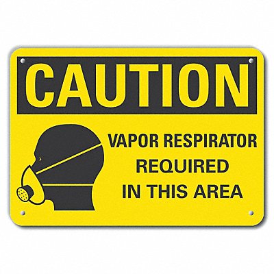 Caution Sign 14 W 10 H 0.055 Thick