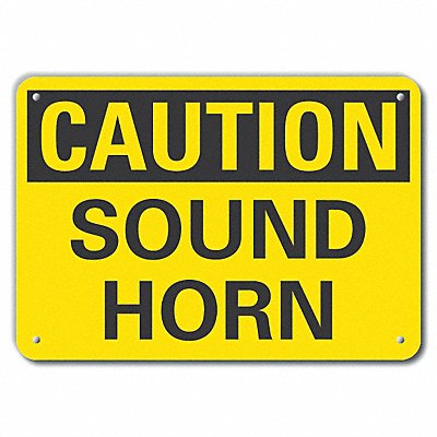 Caution Sign 7 H 10 W Recycled Alum
