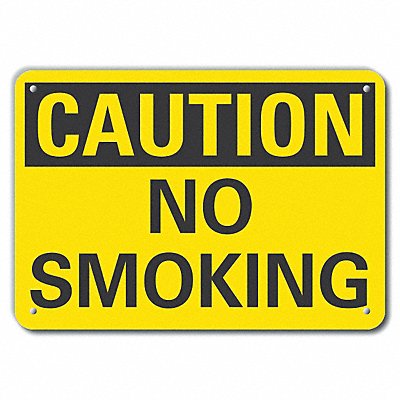 Caution Sign 14 W 10 H 0.055 Thick
