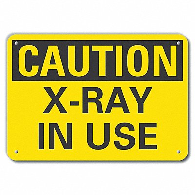 Caution Sign 14 W 10 H 0.055 Thick