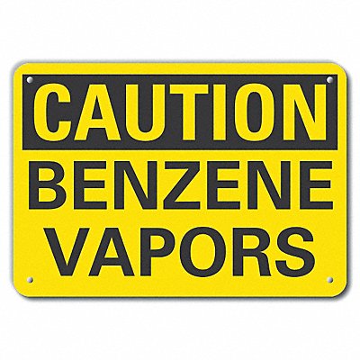 Caution Sign 14 W 10 H 0.055 Thick