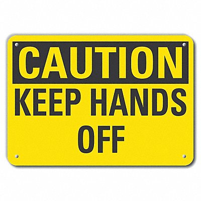 Caution Sign 14 W 10 H 0.055 Thick