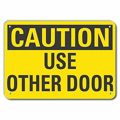 Caution Sign 14 W 10 H 0.055 Thick