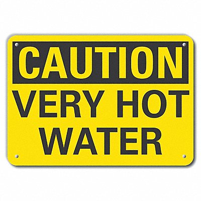 Caution Sign 14 W 10 H 0.055 Thick