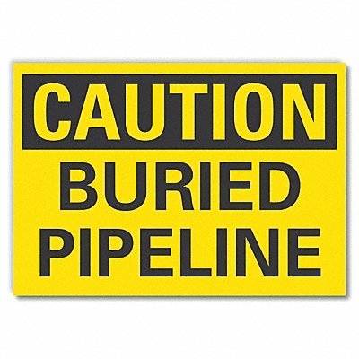 Caution Sign Self-Adhesive Vinyl 5 in H