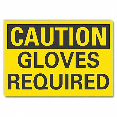 Caution Sign Self-Adhesive Vinyl 5 in H