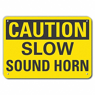 Caution Sign 7 H 10 W Recycled Alum