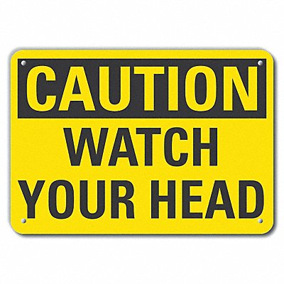 Caution Sign 14 W 10 H 0.055 Thick