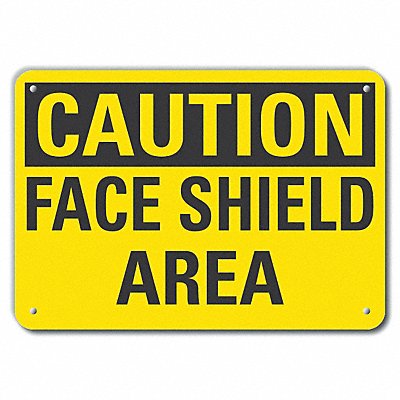 Caution Sign 14 W 10 H 0.055 Thick