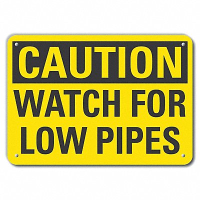 Caution Sign 14 W 10 H 0.055 Thick