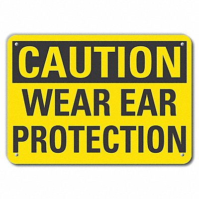 Caution Sign 14 W 10 H 0.055 Thick