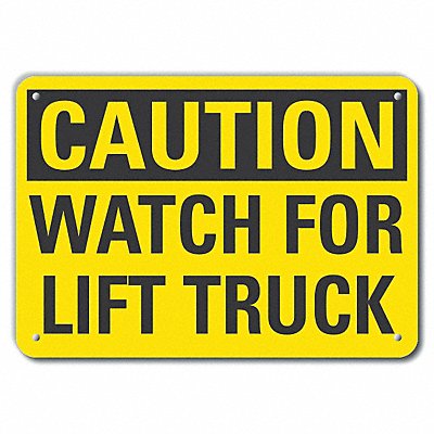 Caution Sign 14 W 10 H 0.055 Thick