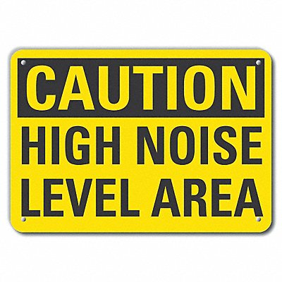 Caution Sign 14 W 10 H 0.055 Thick
