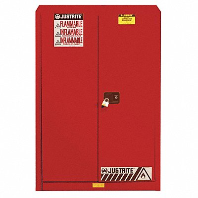 E4579 Paints and Inks Cabinet 45 Gal. Red