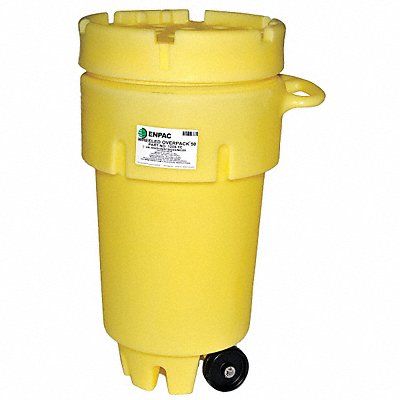 Salvage Drum Screw Lid 50 gal. Yellow