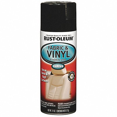 Fabric Vinyl Paint GlossBlack 11 oz