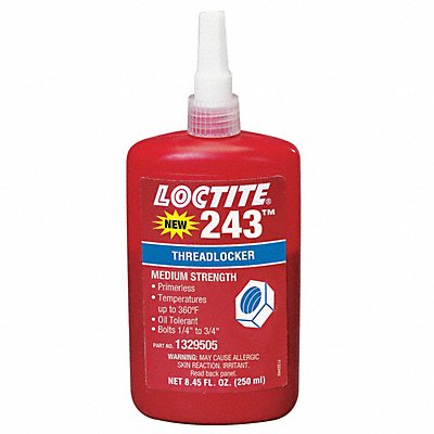 Primerless Threadlocker 243 250mL Blue