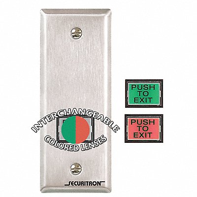 Push to Exit Button Momentary 3A