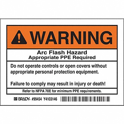 Arc Flash Protection Label PK5