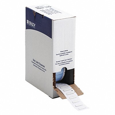 Cartridge Label White 1-1/67 in L