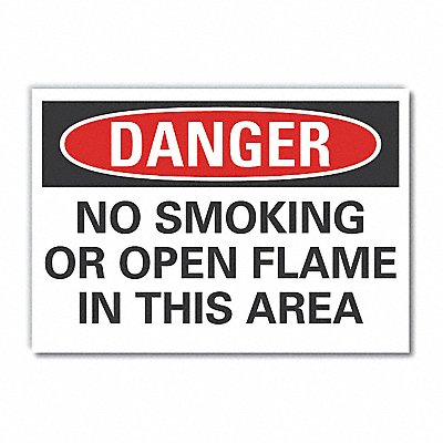 Danger Sign 7 W x 5 H 0.001 Thick