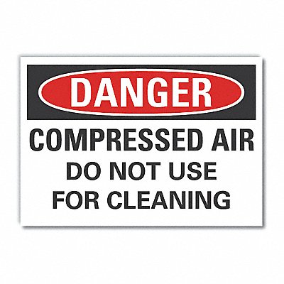 Danger Sign 5 W x 3-1/2 H 0.001 Thick