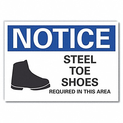 Notice Sign 14 W x 10 H 0.001 Thick
