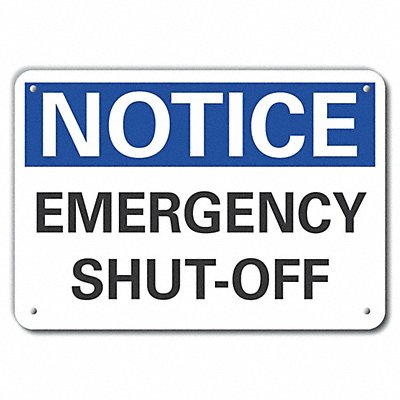 Facility Sign 10 W x 7 H 0.040 Thick
