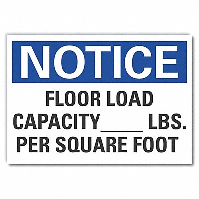 Caution Sign 5 Wx3-1/2 H 0.001 Thick