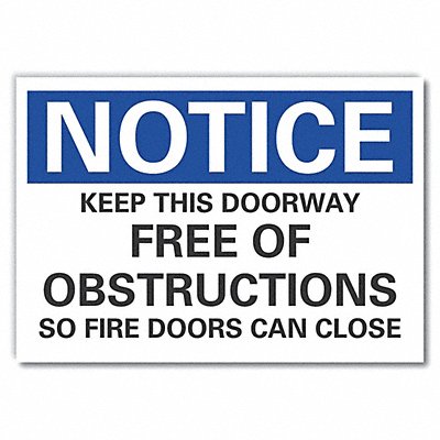 Entrance Sign 14 W x 10 H 0.001 Thick