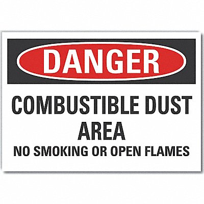 Danger Sign 5 W x 3-1/2 H 0.001 Thick