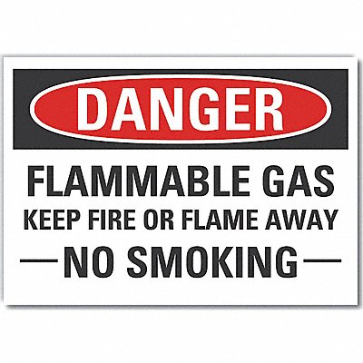 Danger Sign 5 W x 3-1/2 H 0.001 Thick