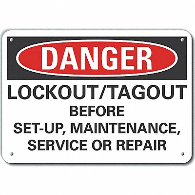Danger Sign 14 W x 10 H 0.040 Thick