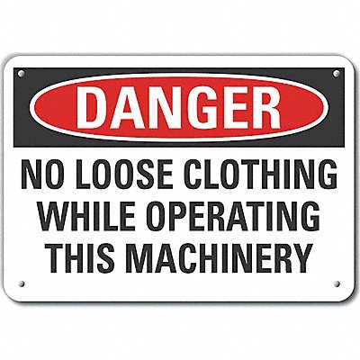 Danger Sign 14 W x 10 H 0.040 Thick